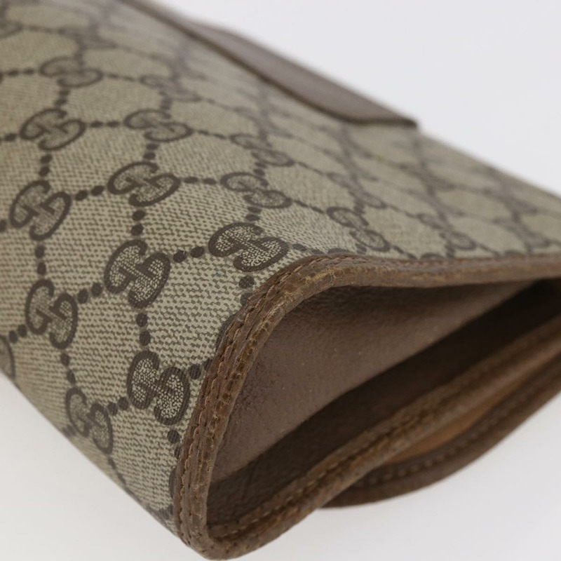 【日本直送】GUCCI GG Supreme Web Sherry Line 手拿包 PVC 米色 紅色 89 01 030 正品 145877-14