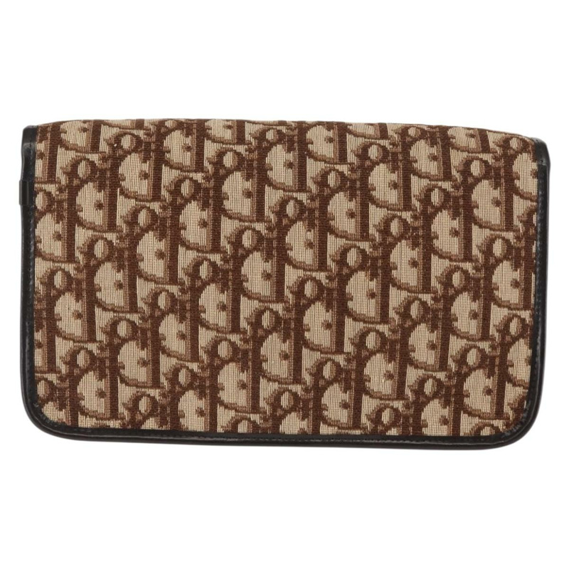 【日本直送】Christian Dior Trotter帆布鏈條單肩包 棕色金色 正品 145878-1