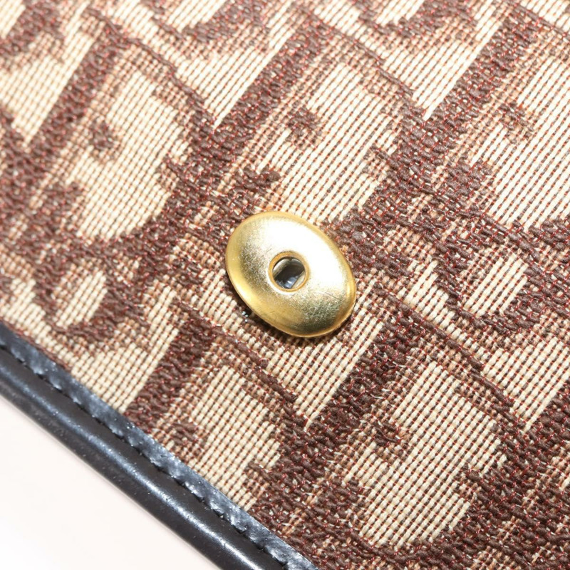 【日本直送】Christian Dior Trotter帆布鏈條單肩包 棕色金色 正品 145878-10