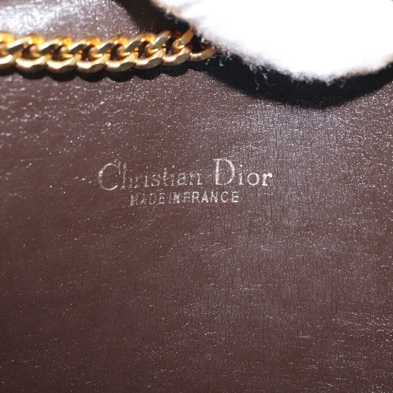 【日本直送】Christian Dior Trotter帆布鏈條單肩包 棕色金色 正品 145878-17