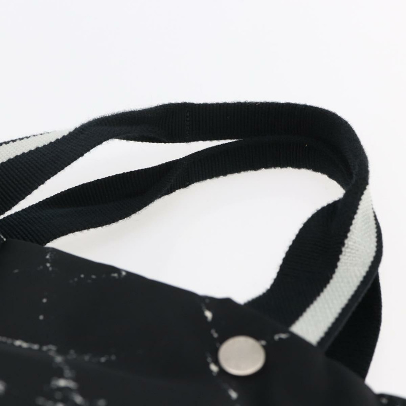 【日本直送】香奈兒旅行系列托特包 尼龍 黑白 CC 標誌 Auth 145777-7