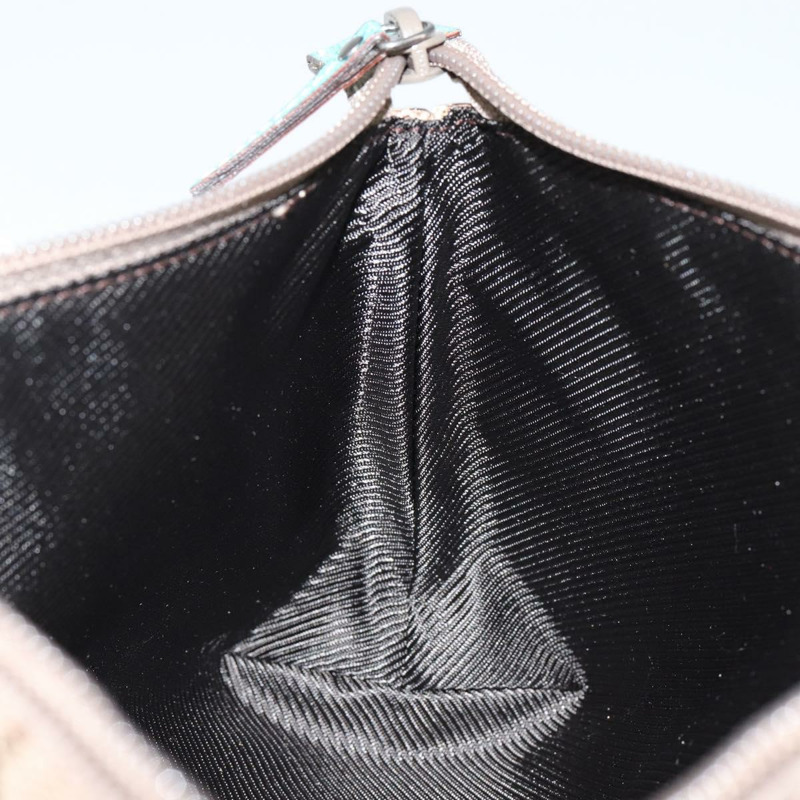 【日本直送】GUCCI GG帆布配件包 米色 藍綠色 銀色 115238 正品 bs29778-16