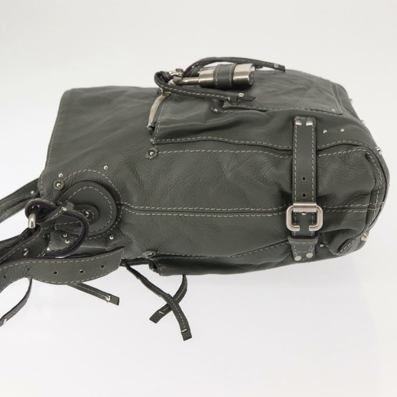 【日本直送】Chloe Paddington 灰色真皮單肩包 正品 sw1574-3