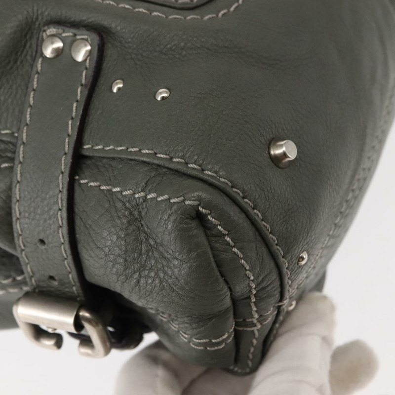 【日本直送】Chloe Paddington 灰色真皮單肩包 正品 sw1574-7