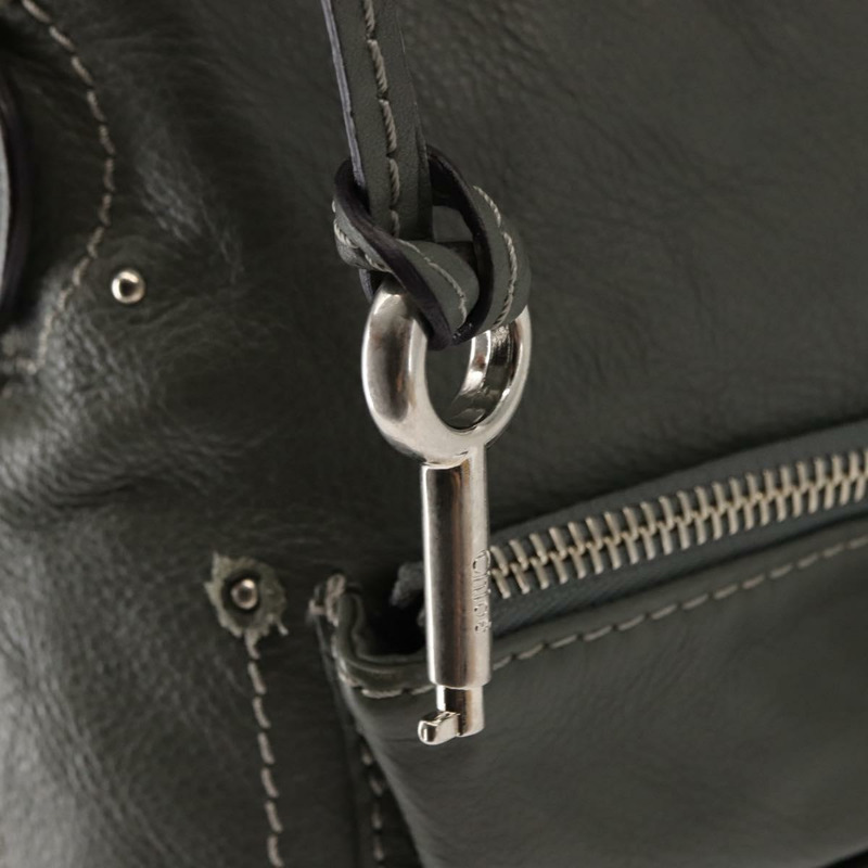 【日本直送】Chloe Paddington 灰色真皮單肩包 正品 sw1574-8