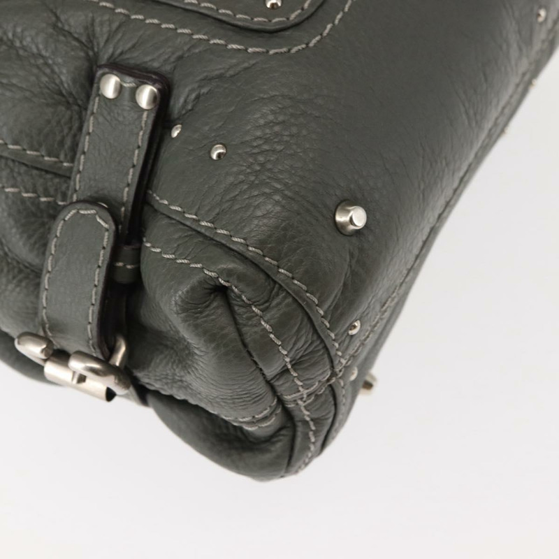 【日本直送】Chloe Paddington 灰色真皮單肩包 正品 sw1574-15