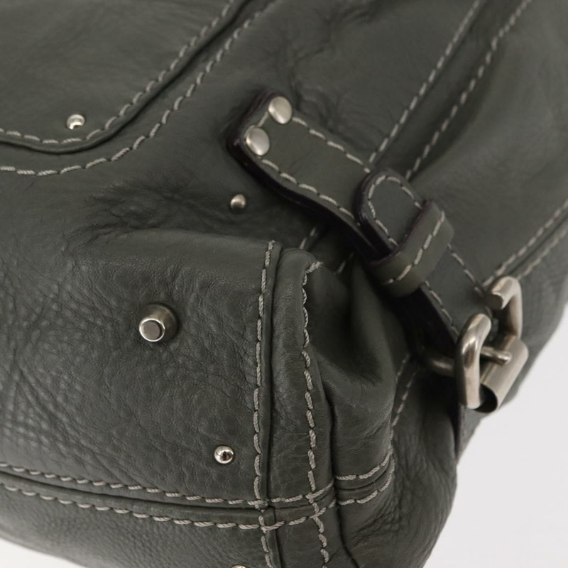 【日本直送】Chloe Paddington 灰色真皮單肩包 正品 sw1574-16