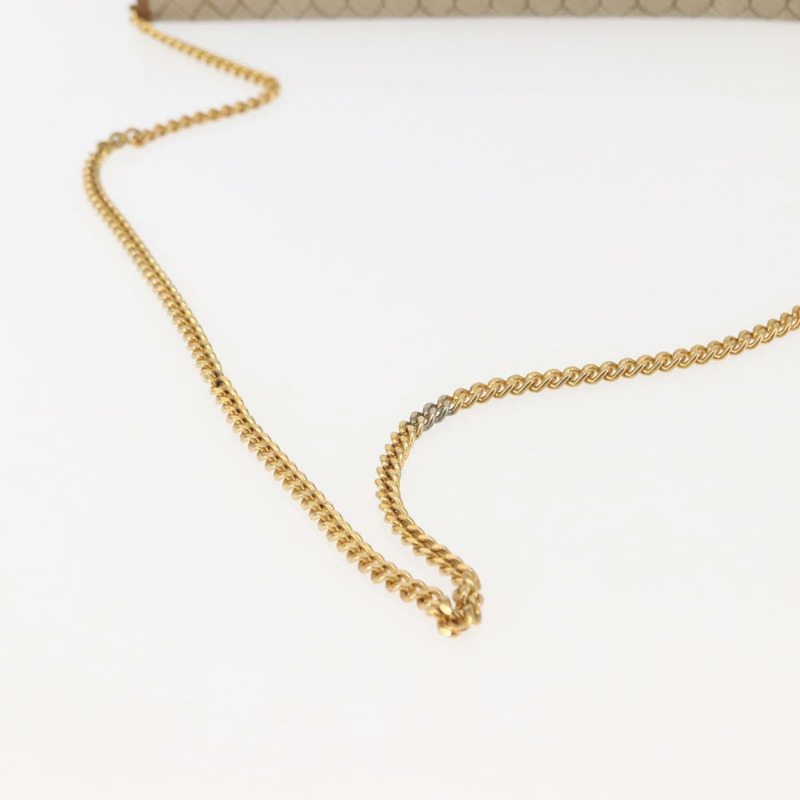 【日本直送】Christian Dior 蜂巢帆布鏈條單肩包 PVC 皮革 米色 正品 sw1596-6