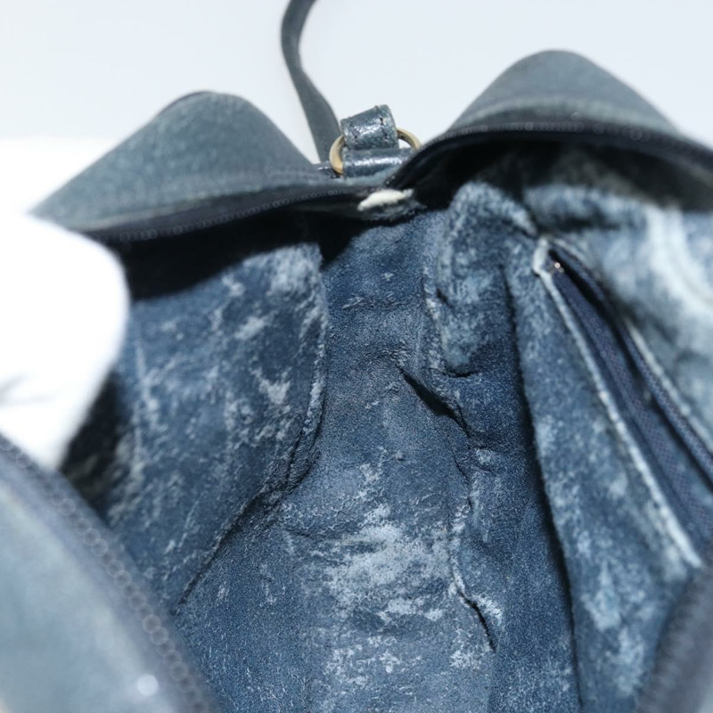 【日本直送】GUCCI Micro GG帆布單肩包 PVC皮革 海軍藍 正品 sw1590-20