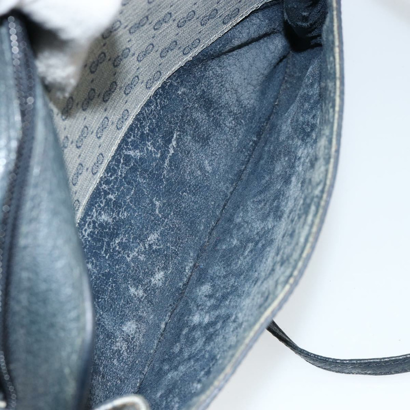 【日本直送】GUCCI Micro GG帆布單肩包 PVC皮革 海軍藍 正品 sw1590-21