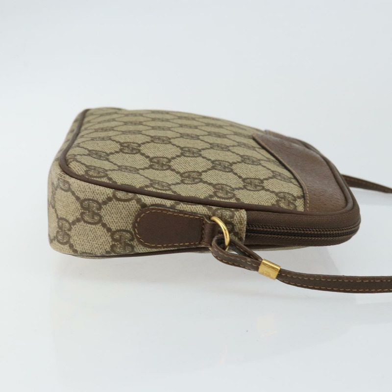 【日本直送】GUCCI GG帆布肩背包 PVC皮革 米色 正品 sw1583-2
