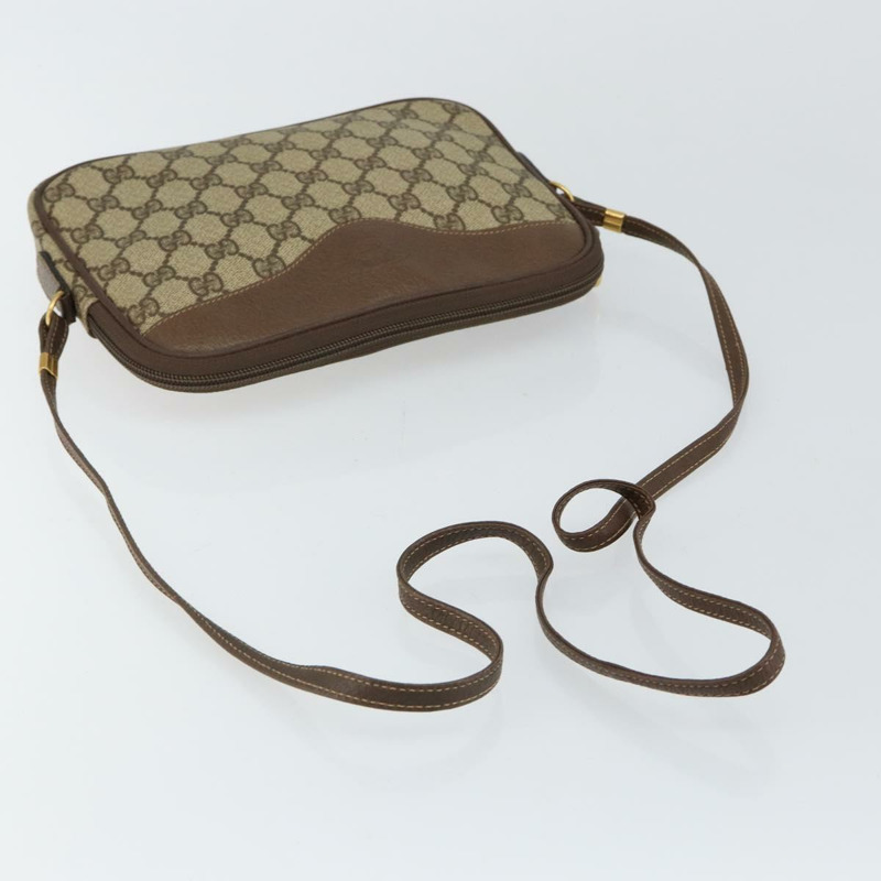 【日本直送】GUCCI GG帆布肩背包 PVC皮革 米色 正品 sw1583-6