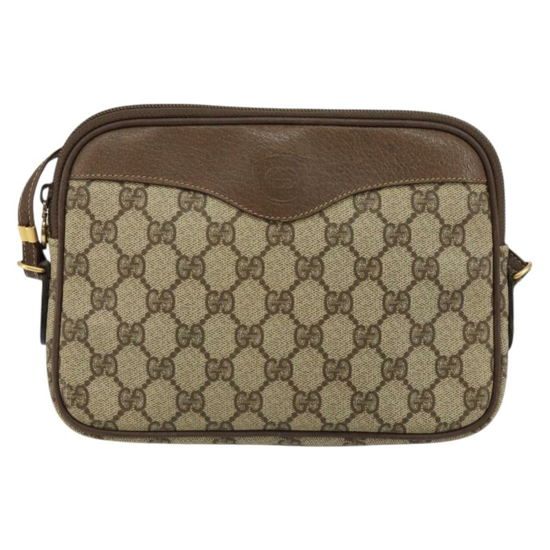 【日本直送】GUCCI GG帆布肩背包 PVC皮革 米色 正品 sw1583-12