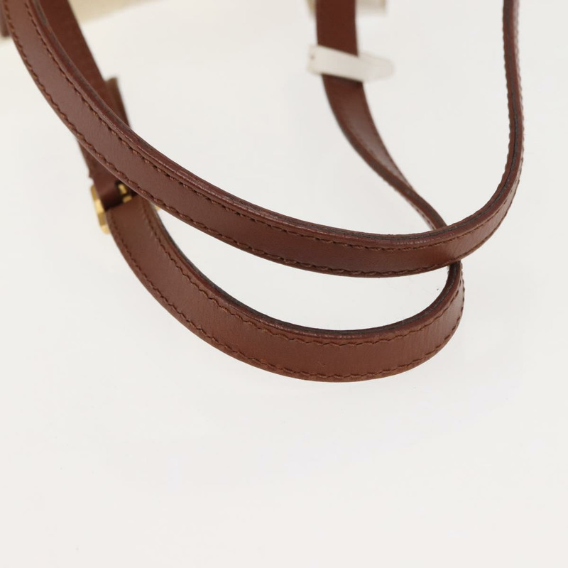 【日本直送】FENDI 胡桃色帆布托特包 帆布皮革 米色 黑色 金色 正品 bs29810-6