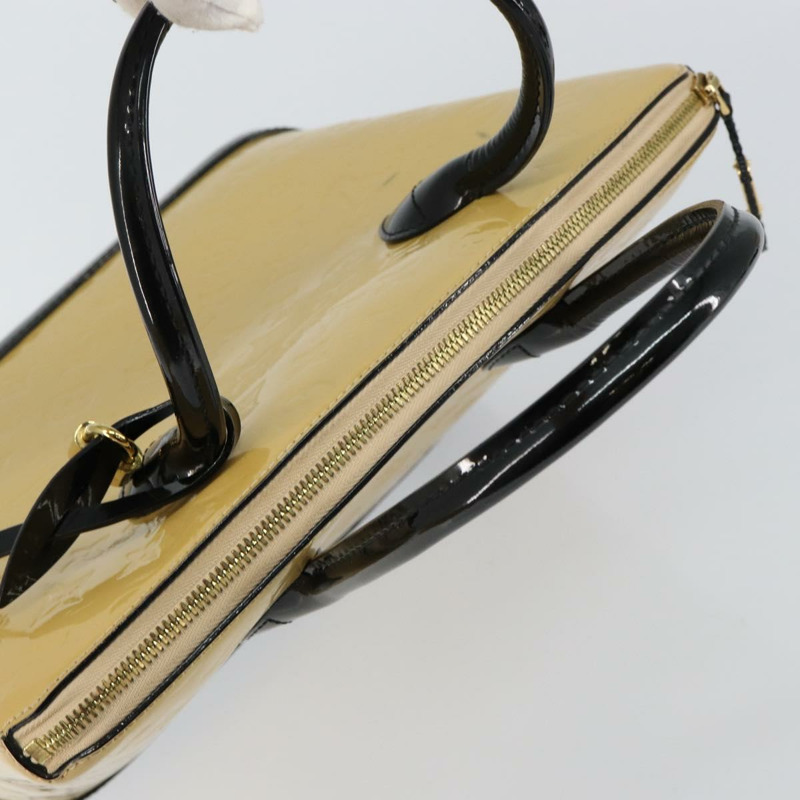 【日本直送】路易威登 Monogram Vernis Lockit PM 手提包 米色 黑色 M90251 正品 bs29224-5