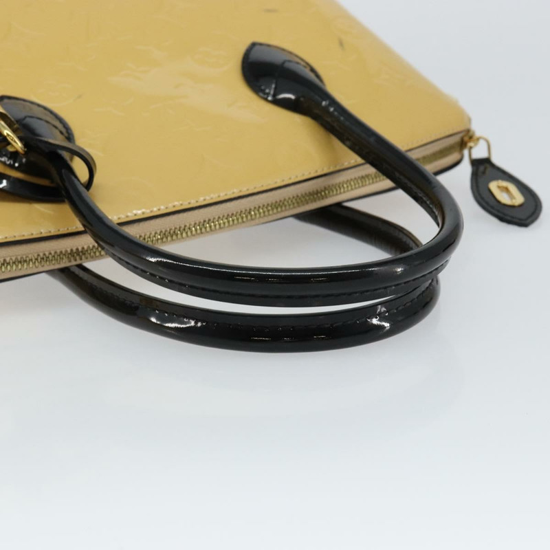 【日本直送】路易威登 Monogram Vernis Lockit PM 手提包 米色 黑色 M90251 正品 bs29224-6