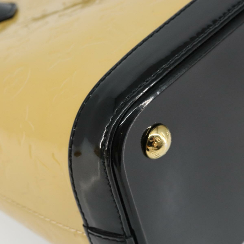 【日本直送】路易威登 Monogram Vernis Lockit PM 手提包 米色 黑色 M90251 正品 bs29224-15