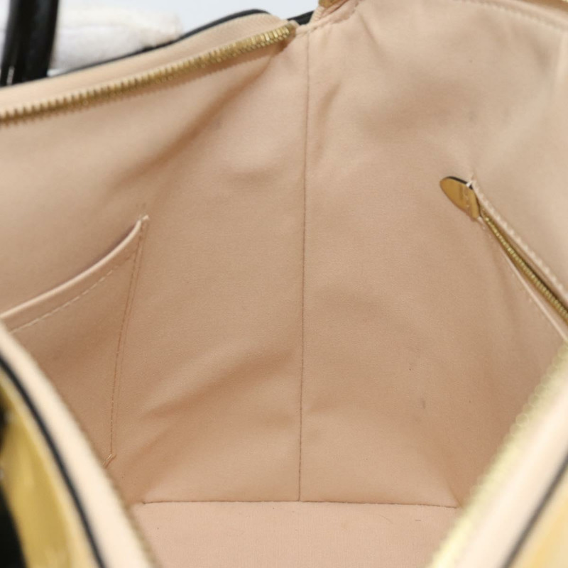 【日本直送】路易威登 Monogram Vernis Lockit PM 手提包 米色 黑色 M90251 正品 bs29224-23