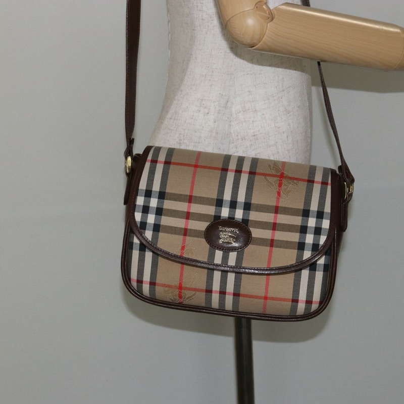 【日本直送】Burberrys Nova Check 單肩包 帆布 米色 金色 正品 hk3107-20