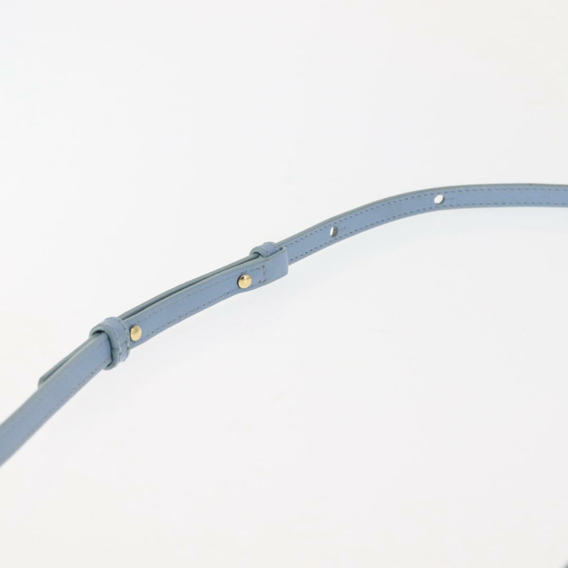 【日本直送】CELINE Trios Mall 肩背包 皮革 藍色 金色 正品 hk3113-7