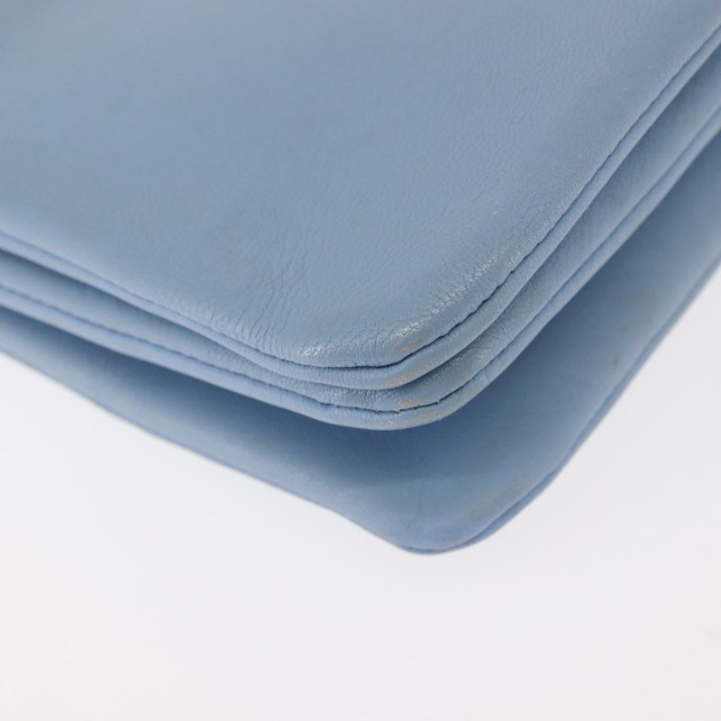 【日本直送】CELINE Trios Mall 肩背包 皮革 藍色 金色 正品 hk3113-14