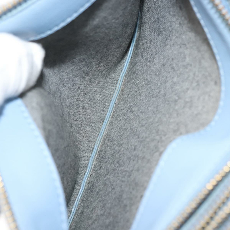 【日本直送】CELINE Trios Mall 肩背包 皮革 藍色 金色 正品 hk3113-23