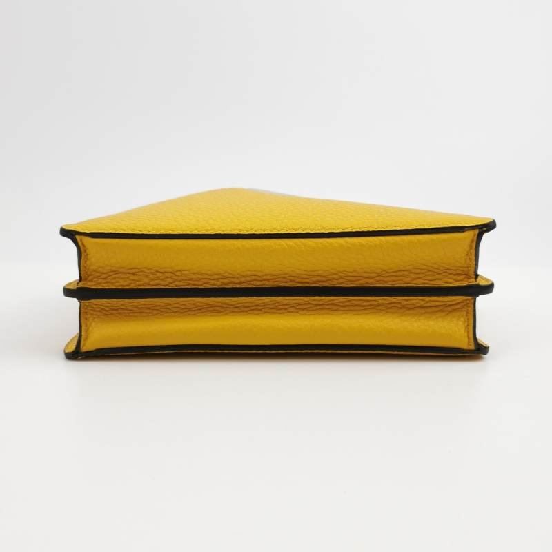 Fendi Peekaboo ISeeU XCross 牛皮純色扭鎖斜挎包單肩包-5