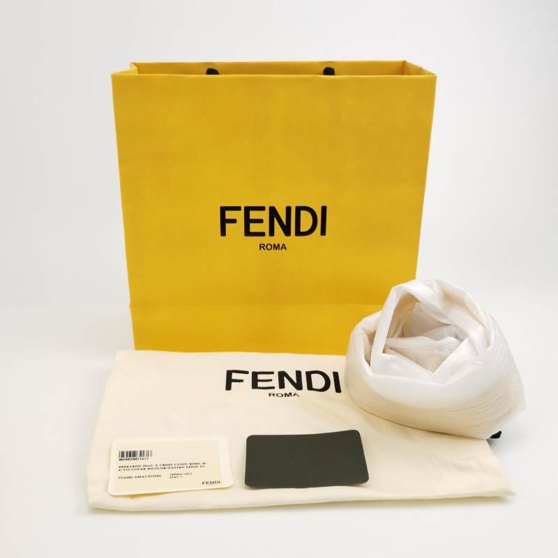 Fendi Peekaboo ISeeU XCross 牛皮純色扭鎖斜挎包單肩包-9