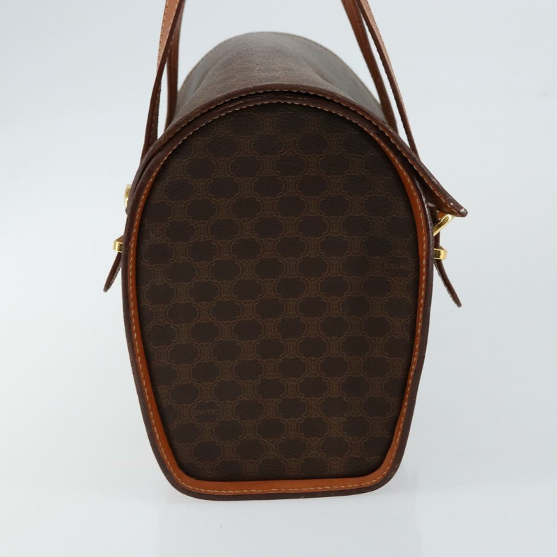 【日本直送】CELINE Macadam帆布手提包 PVC皮革 棕色 正品 ki6046-3