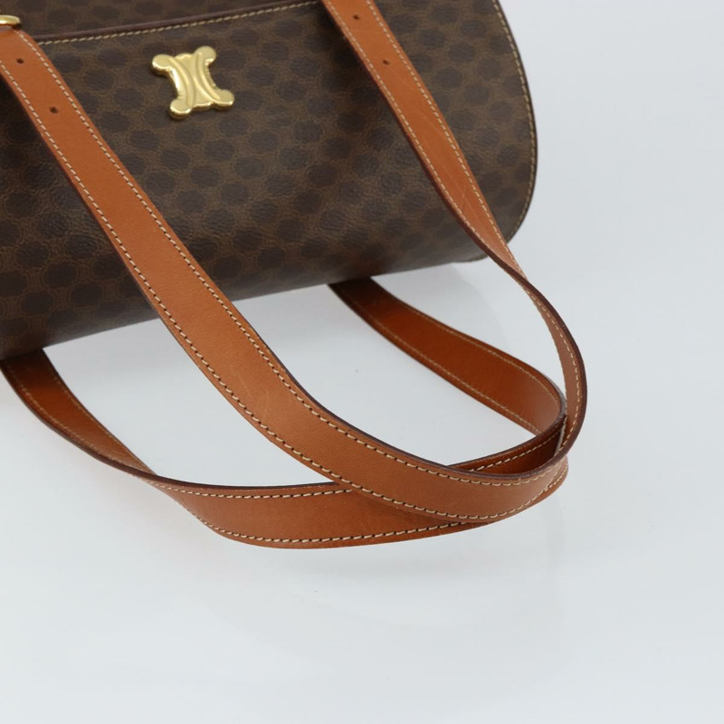 【日本直送】CELINE Macadam帆布手提包 PVC皮革 棕色 正品 ki6046-6