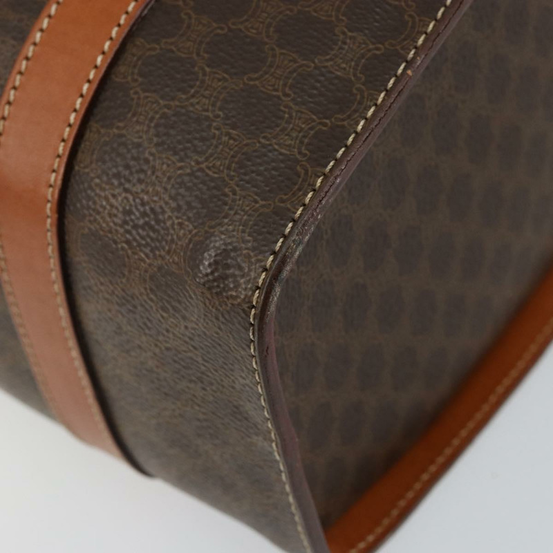 【日本直送】CELINE Macadam帆布手提包 PVC皮革 棕色 正品 ki6046-8