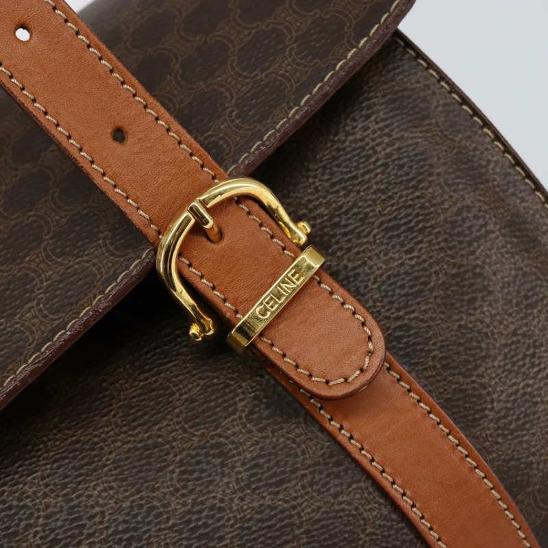 【日本直送】CELINE Macadam帆布手提包 PVC皮革 棕色 正品 ki6046-17