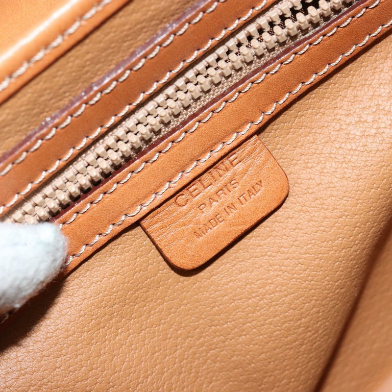【日本直送】CELINE Macadam帆布手提包 PVC皮革 棕色 正品 ki6046-19