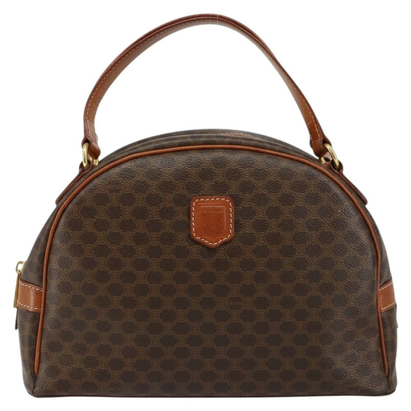 【日本直送】CELINE Macadam帆布手提包 PVC皮革 棕色 正品 ki6094-12