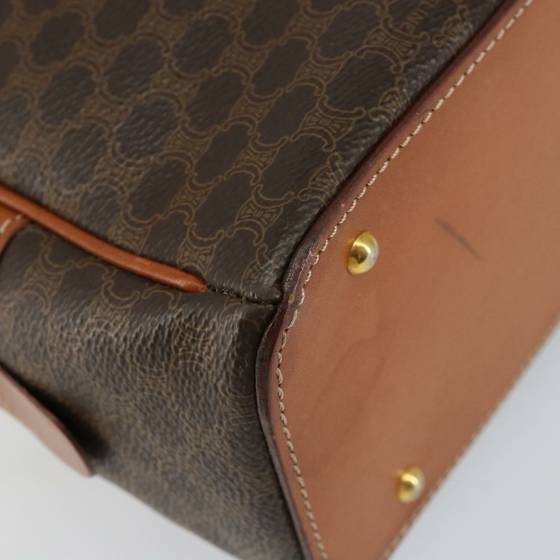 【日本直送】CELINE Macadam帆布手提包 PVC皮革 棕色 正品 ki6094-13