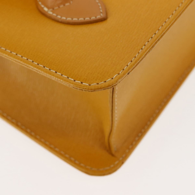 【日本直送】Burberrys 手提包 皮革 黃色 正品 ki6077-8