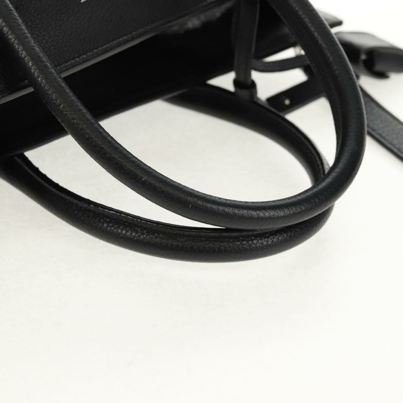 【日本直送】SAINT LAURENT Sac de Jules 手提包 皮革 2way 黑色 Auth ki6080-13
