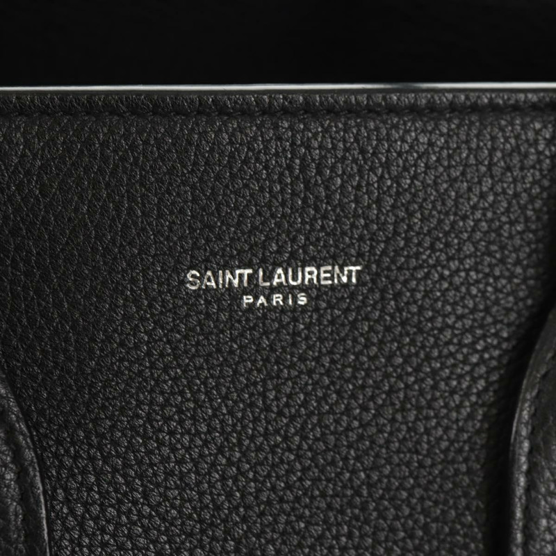 【日本直送】SAINT LAURENT Sac de Jules 手提包 皮革 2way 黑色 Auth ki6080-21
