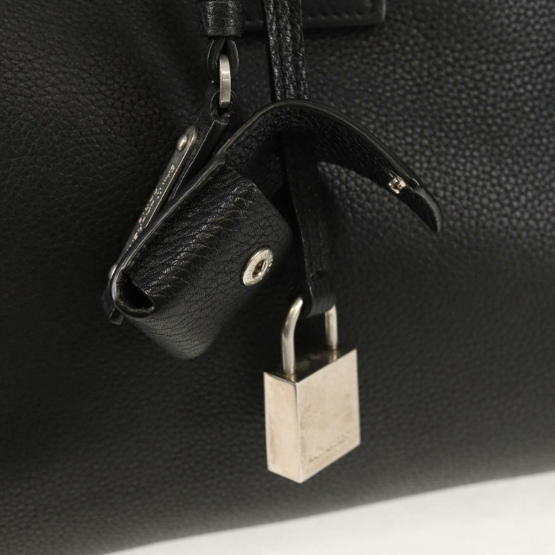 【日本直送】SAINT LAURENT Sac de Jules 手提包 皮革 2way 黑色 Auth ki6080-22