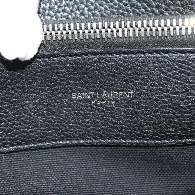 【日本直送】SAINT LAURENT Sac de Jules 手提包 皮革 2way 黑色 Auth ki6080-24