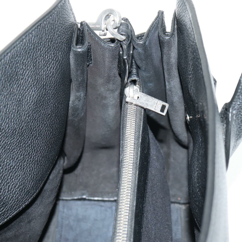 【日本直送】SAINT LAURENT Sac de Jules 手提包 皮革 2way 黑色 Auth ki6080-26