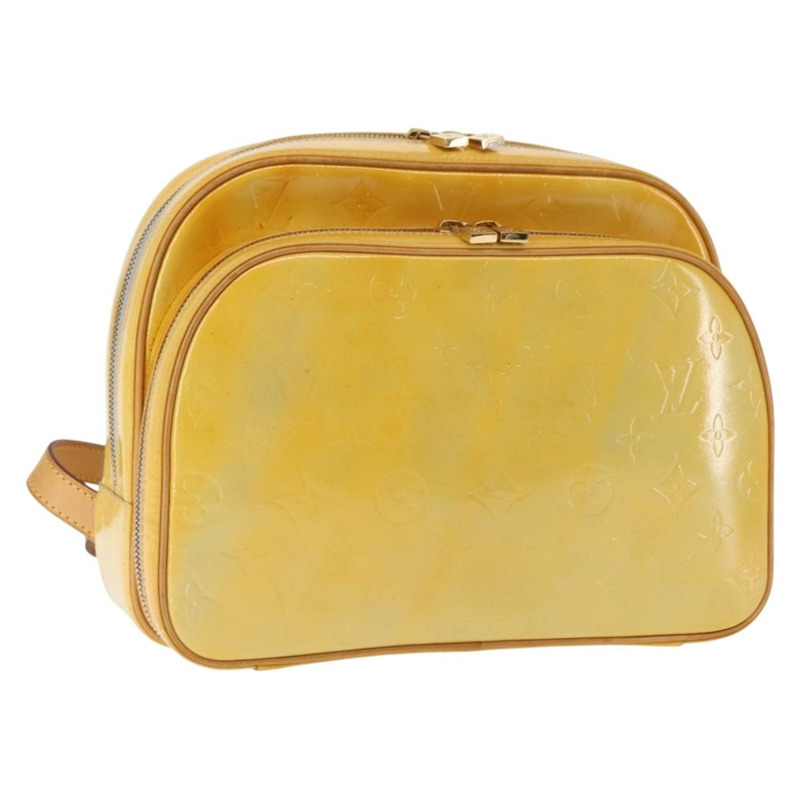 【日本直送】路易威登 Monogram Vernis Marley 雙肩包 灰色 M91038 LV Auth 147135-0