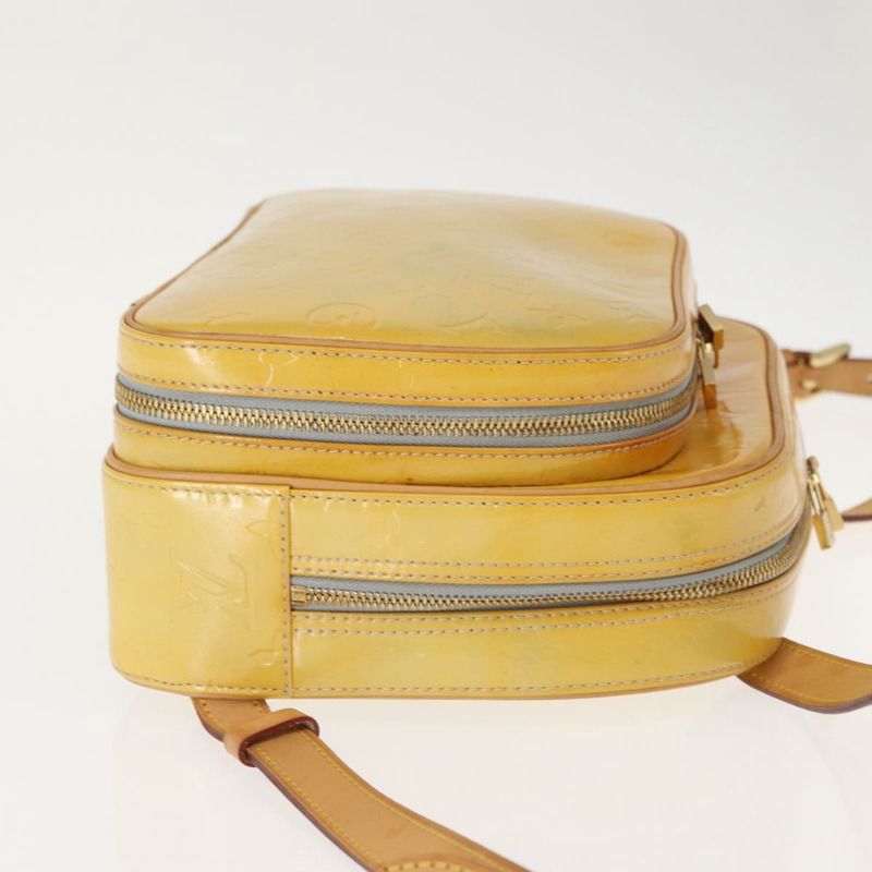 【日本直送】路易威登 Monogram Vernis Marley 雙肩包 灰色 M91038 LV Auth 147135-2