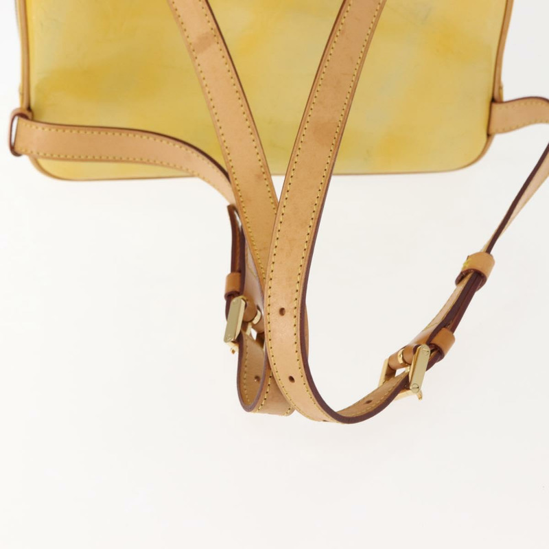 【日本直送】路易威登 Monogram Vernis Marley 雙肩包 灰色 M91038 LV Auth 147135-6