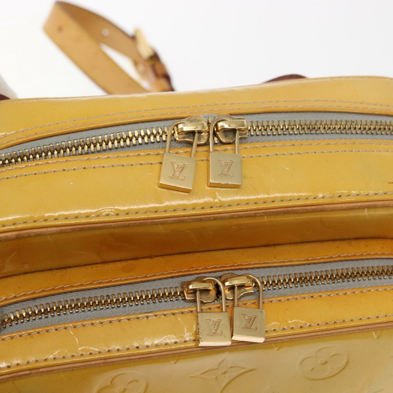 【日本直送】路易威登 Monogram Vernis Marley 雙肩包 灰色 M91038 LV Auth 147135-9