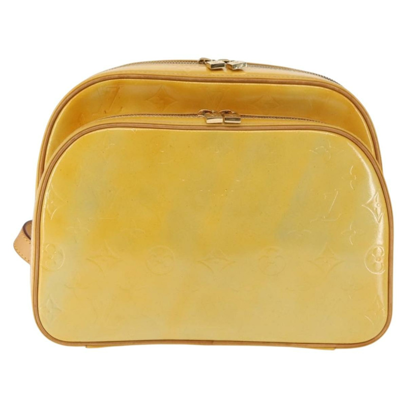 【日本直送】路易威登 Monogram Vernis Marley 雙肩包 灰色 M91038 LV Auth 147135-12