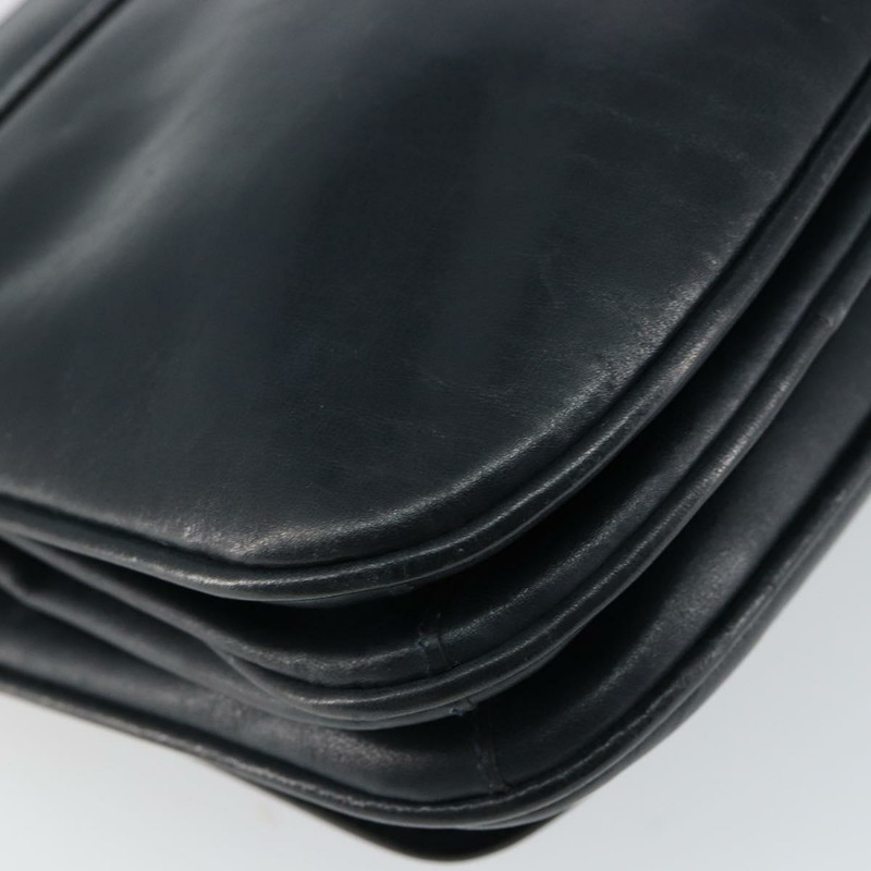 【日本直送】CELINE 馬車圖案單肩包，皮革，海軍藍，正品，貨號 146494-15