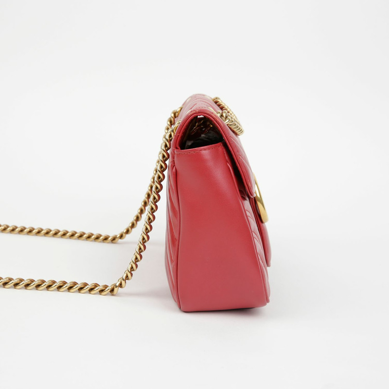 GUCCI GG Marmont 小號鏈條單肩斜背包 443497-5