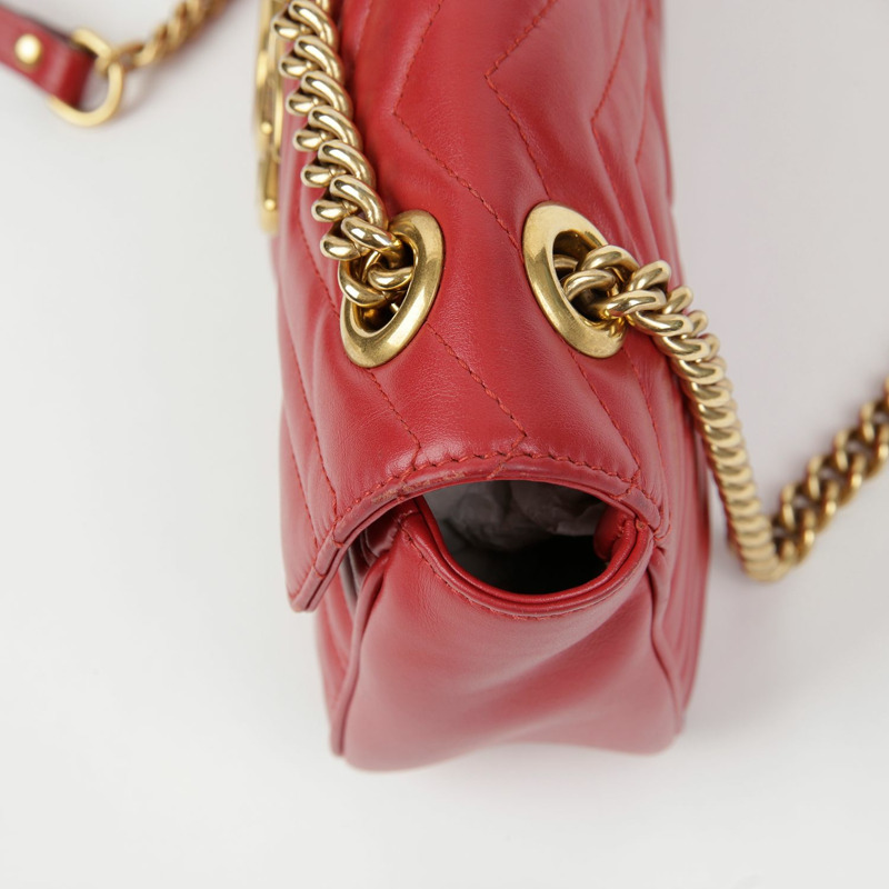 GUCCI GG Marmont 小號鏈條單肩斜背包 443497-7