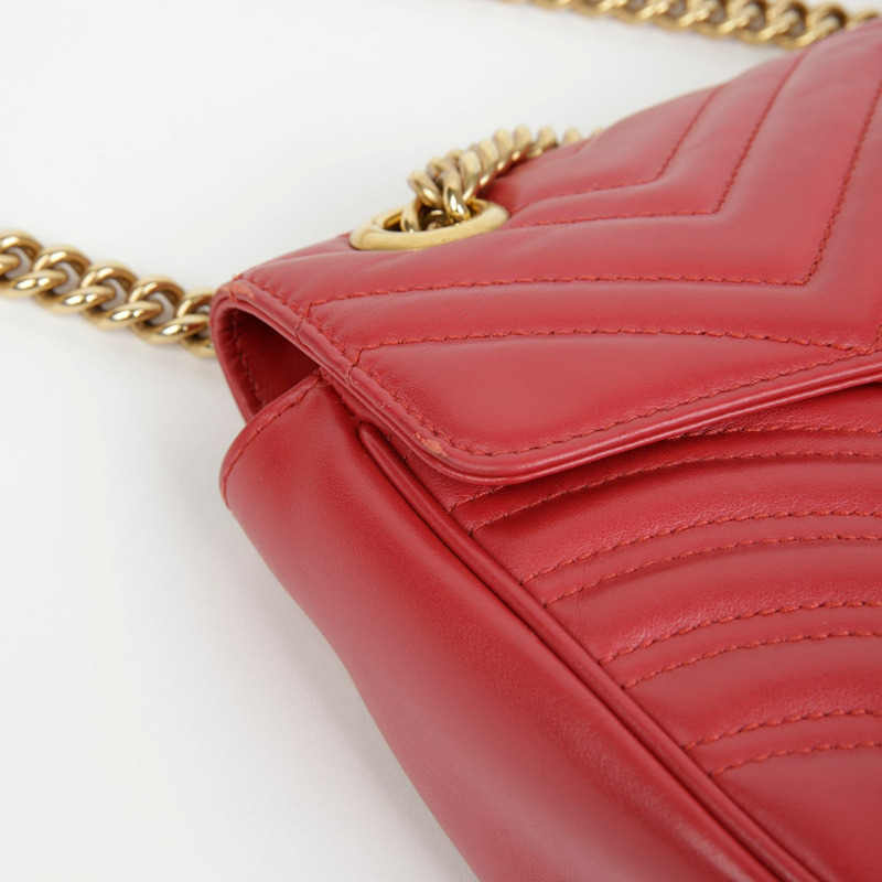 GUCCI GG Marmont 小號鏈條單肩斜背包 443497-9